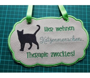 Stickserie - ITH Türschilder Katzen